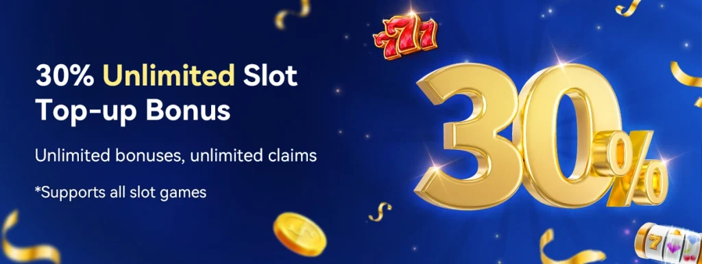 hengongbet-30%-unlimited-slot-topup-mobile